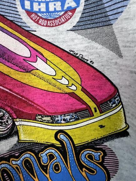VTG Shirt Drag Racing IHRA SS Hot Rod Darlington Winternationals 90s Size XL - Picture 3 of 9